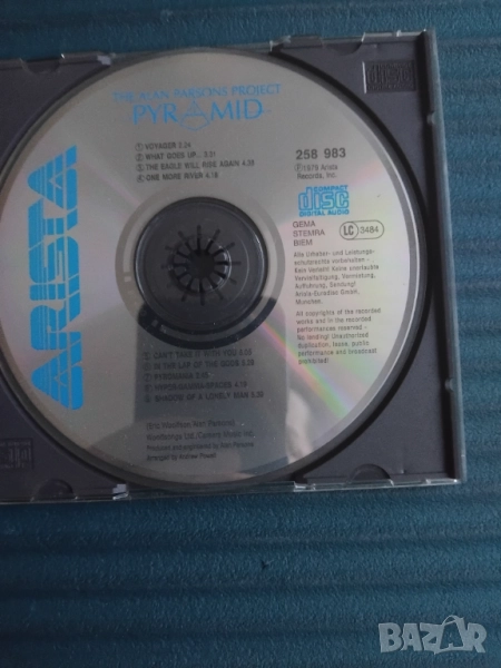 The Alan Parsons Project – Pyramid - матричен диск музика, снимка 1