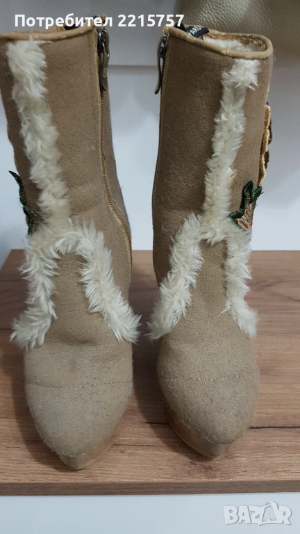 Ботуши от естествен велур., снимка 1