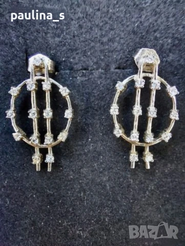 Два различни чифта / Масивни сребърни обеци на щифт / проба 925 , снимка 9 - Обеци - 26738847