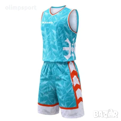 Баскетболен екип MAX, комплект потник и шорти с джобове. Подходящ за тренировки и официални мачове. , снимка 3 - Спортни дрехи, екипи - 47298759