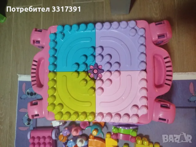 Mega bloks 184 части с масичка, снимка 3 - Образователни игри - 55748092