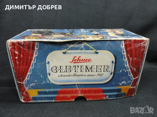 СТАРА РЕТРО ЛАМАРИНЕНА КОЛА ИГРАЧКА MERCEDES SIMPLEX 1902 SCHUCO GERMANY, снимка 10 - Колекции - 52200344