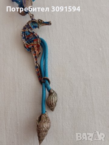 Висулка морско конче маркирана 925проба за сребро на закопчалката, снимка 11 - Антикварни и старинни предмети - 42201955