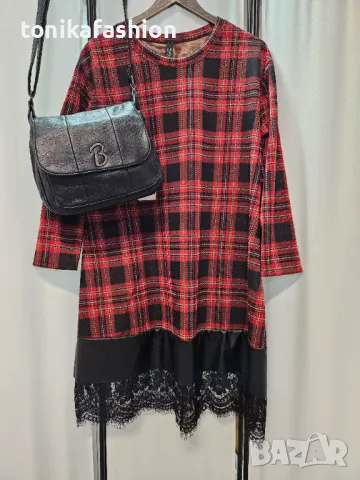 Карирана рокля L/XL, снимка 6 - Рокли - 48131039