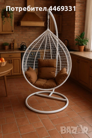 Градинска висяща люлка тип гнездо,яйце–Промоция! , снимка 4 - Столове - 52358835