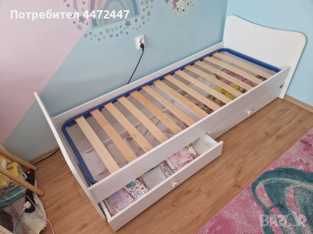 Детско легло Лорели с подматрачна рамка, снимка 12 - Спални и легла - 51402541