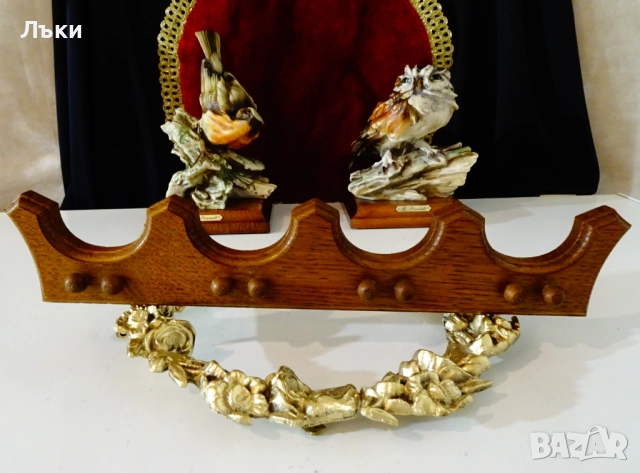 Стенна закачалка от естествено дърво,корона. 