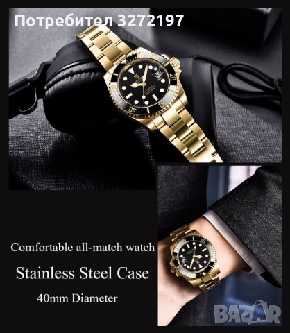 PAGANI DESIGN автоматичен часовник с Японски маханизъм SEIKO NH35,стъкло сапфир,водоустойчив, снимка 3 - Мъжки - 41544831