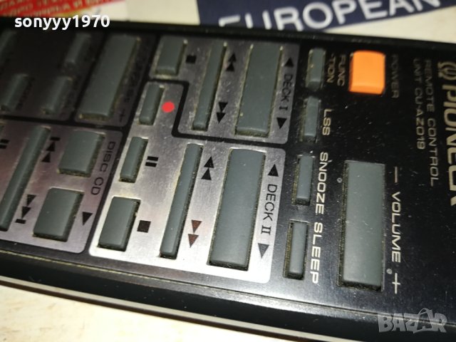 PIONEER CU-AZ019 AUDIO REMOTE-ВНОС SWISS 2606231713, снимка 14 - Ресийвъри, усилватели, смесителни пултове - 41361730