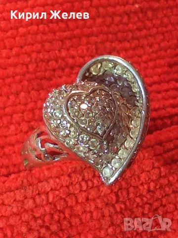 ПРЕКРАСЕН СКЪПОЦЕНЕН СРЕБЪРЕН ПРЪСТЕН СРЕБРО 925 с БЯЛА ПОЗЛАТА и ЮВЕЛИРНО ФАСЕТИРАНИ ЦИРКОНИ 26416, снимка 15 - Пръстени - 46296868