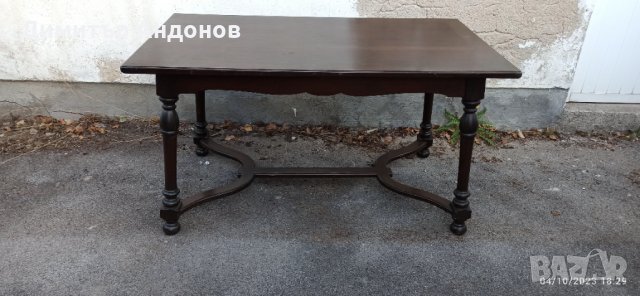 Маса с 4 стола - Дърво, снимка 2 - Маси - 42462201