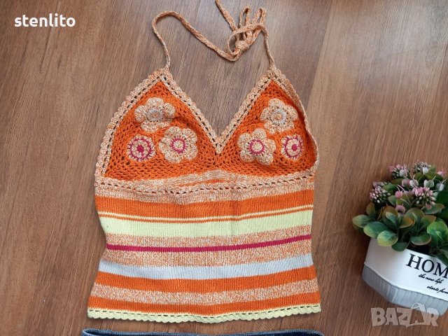  плетен летен топ EDC ESPRIT, снимка 1