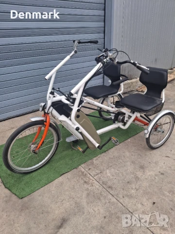 Триколесен велосипед - тандем