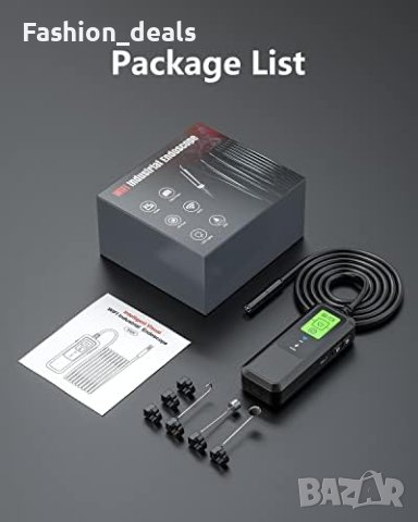Нова Водоустойчива WiFi ендоскопска камера за инспекция с 8 светодиода, 2.0MP HD , снимка 3 - Друга електроника - 41467591