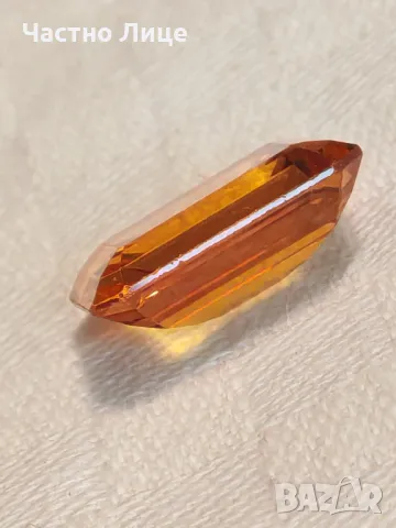 Голям Естествен Цитрин Правоъгълна шлифовка 21,6 ct, снимка 3 - Колекции - 49170108