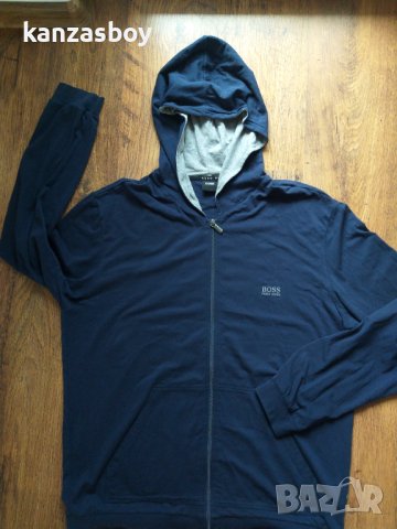hugo boss jacket hooded - страхотно мъжко горнище КАТО НОВО, снимка 5 - Спортни дрехи, екипи - 40580781