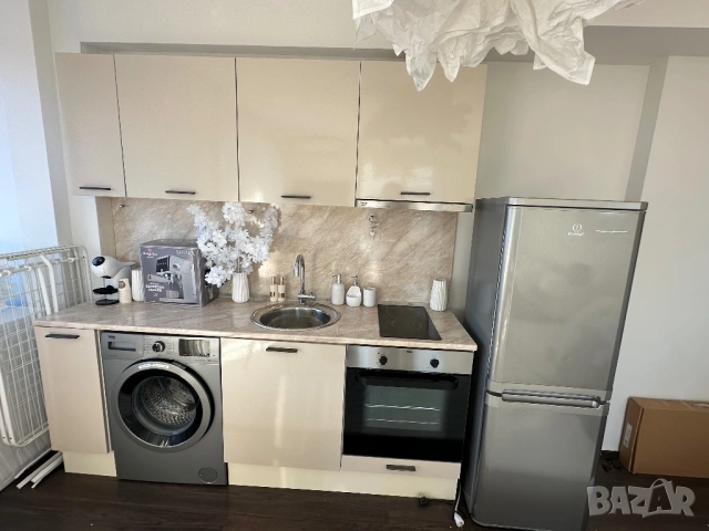 Кухня с електроуреди - пералня , печка, котлони, абсорбатор, мивка, смесител, хладилник, снимка 4 - Кухни - 53416810