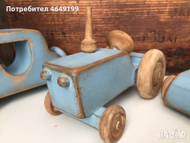 Дървени детски колички, снимка 6 - Коли, камиони, мотори, писти - 52639224