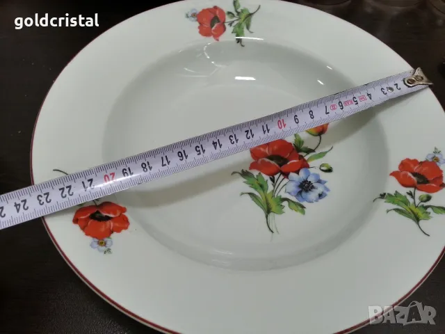 стар български порцелан чинии, снимка 3 - Антикварни и старинни предмети - 48829855