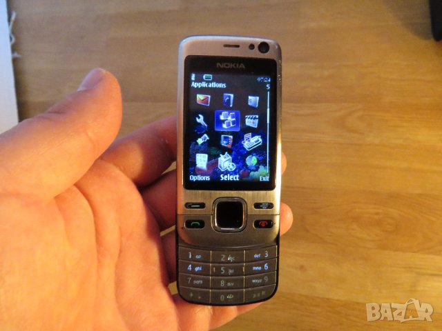 плъзгащ телефон, телефон слайд с копчета NOKIA 6600i, НОКИА 6600i - 2008г. - сив панел работещ., снимка 2 - Nokia - 35985425