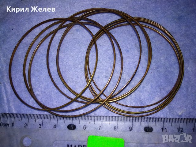 КОМЛЕКТ ОРНАМЕНТИРАНИ БРОНЗИРАНИ СТОМАНЕНИ ГРИВНИ 37933, снимка 7 - Гривни - 40856293