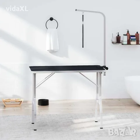 vidaXL Регулируема маса за груминг на кучета с 1 каишка, снимка 2 - За кучета - 56146230