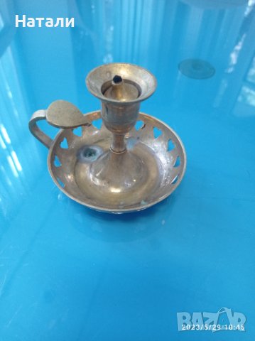 месингов свещник 308, снимка 1