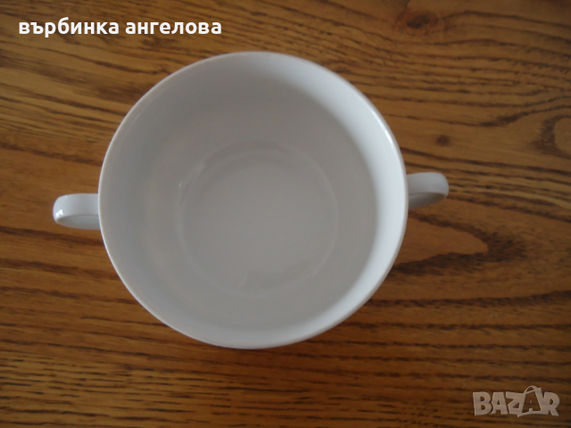 Купичка от баварски порцелан с 2 дръжки, снимка 4 - Колекции - 36414293