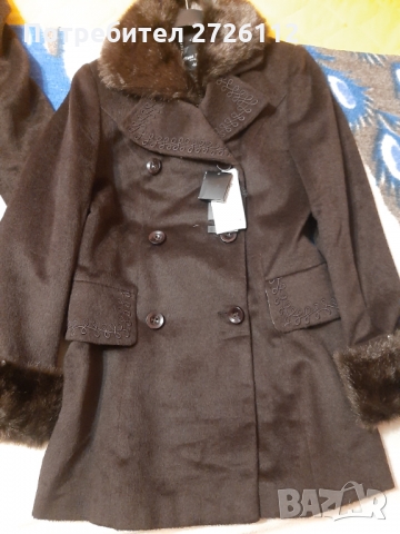 Зимни дамски дебели подплатени палта идеални за зимния сезон чисто нови, снимка 2 - Палта, манта - 36036156