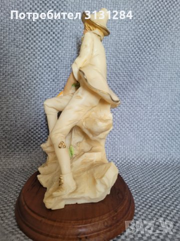 Антикварна Колекционерска Статуетка А.Belcari Каподемонте Италия, снимка 5 - Колекции - 42561571
