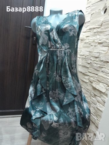 Сатенена дамска рокля, снимка 1 - Рокли - 41549606