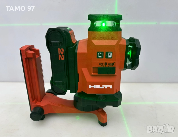 Hilti PM 50-22 Nuron - НОВ Мултилинеен лазерен нивелир със зелен лъч, снимка 4 - Измервателни инструменти - 52898667