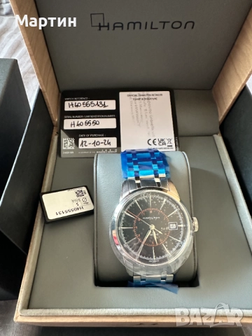 Автоматичен часовник ХАМИЛТЪН - HAMILTON - American Classic Railroad Auto - H40555131, снимка 8 - Мъжки - 52398817
