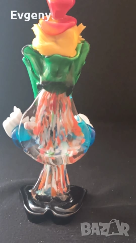 Фигурка клоун изработена от Муранско стъкло , снимка 5 - Фигурки - 53140072