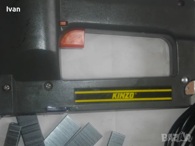 KINZO Ede HOLAND Професионален Електрически ТАКЕР комбиниран скоби пирони до 16мм тапицерски дървод, снимка 3 - Други инструменти - 47761403