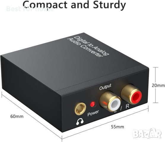 Аудио конвектор Rybozen DAC Audio 192KHz, снимка 5 - Други - 44580832