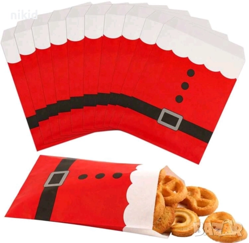 Хартиен плик пликове пликчета торба торби торбички Дядо Коледа коледна коледни за сладки подарък , снимка 2 - Други - 51502893