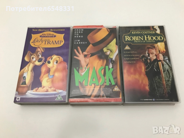 Видеокасети 3 броя VHS, снимка 1