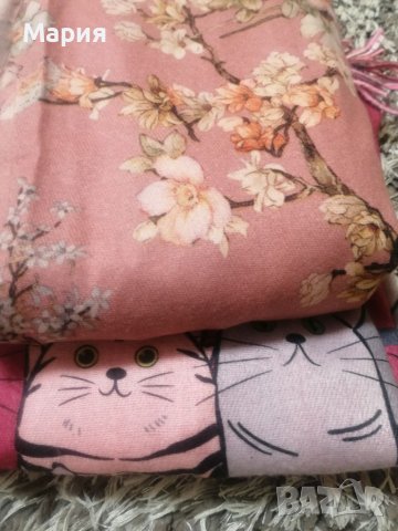 Нови Пролетни меки шалове с котета 🐈, 🐶 кучета и цветя 💐 . Дължина 180 см/70 см ширина, снимка 6 - Шалове - 38967880
