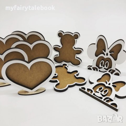 Заготовки от бирен картон, шперплат, MDF, творчество и декорации с мъх, снимка 7 - Декорация за дома - 39988255