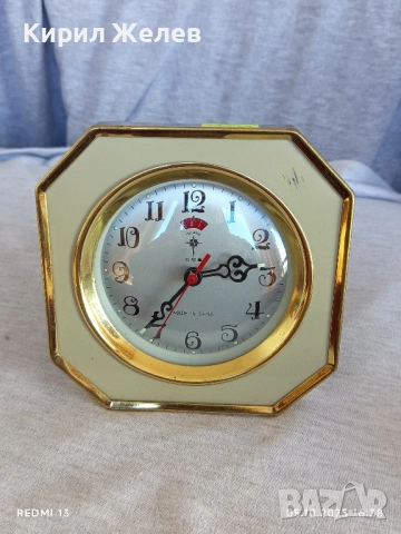 Стар механичен будилник POLARIS CHINA много красив перфектно състояние за КОЛЕКЦИЯ 49186, снимка 5 - Антикварни и старинни предмети - 51952721