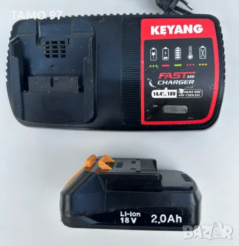 KEYANG - Сет от професионални акумулаторни машини 18V, снимка 16 - Други инструменти - 49091777