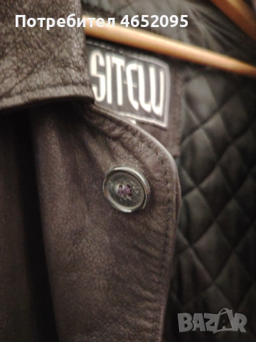 Mъжко кожено яке от естествена кожа Sitelli, снимка 7 - Якета - 53298869