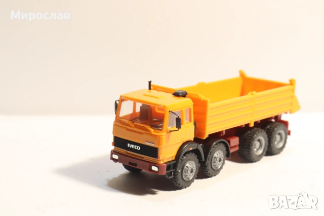 HERPA H0 1/87 IVECO САМОСВАЛ ГОНДОЛА МОДЕЛ КАМИОН, снимка 3 - Колекции - 53566383