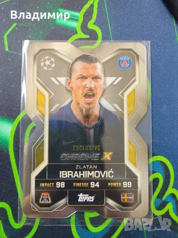 Topps Match Attax Extra 25/26 - Zlatan Ibrahimovic Chrome X 