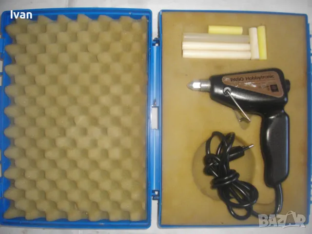 60 вата немски оригинален ЕЛЕКТРИЧЕСКИ ПИСТОЛЕТ ЗА ЛЕПЕНЕ СЪС СИЛИКОН пръчки ф11мм Старо качество , снимка 4 - Други инструменти - 47758737