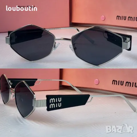 Miu 2024 дамски слънчеви очила ромб 3 цвята, снимка 3 - Слънчеви и диоптрични очила - 48017337