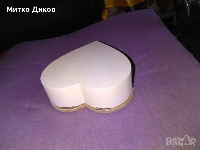 Дървена кутия за бижута сърце Love нова 150х145х45мм, снимка 8 - Декорация за дома - 47358190