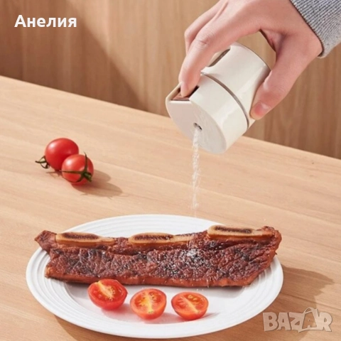 Магнитни стъклени буркани за подправки 6бр, снимка 5 - Други стоки за дома - 52787845