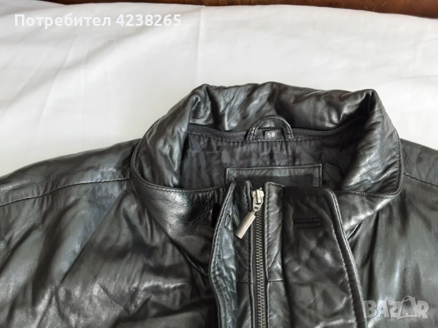 кожено яке, шуба "LCCollection" черно, естествена кожа, снимка 8 - Якета - 52929254